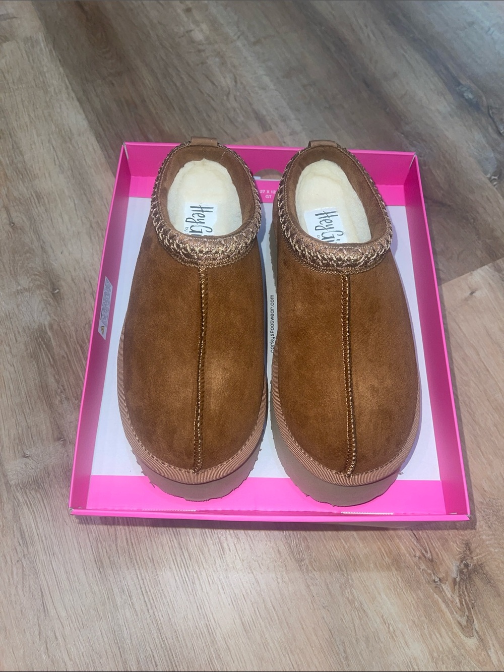 Corkys Men's Brown Suede Slip-On Clog Loafers